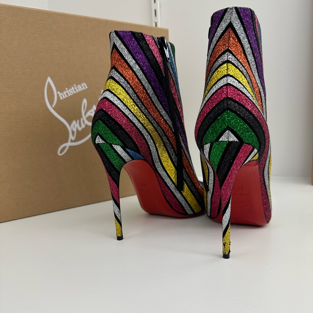 Christian Louboutin So Kate Glitter Booties